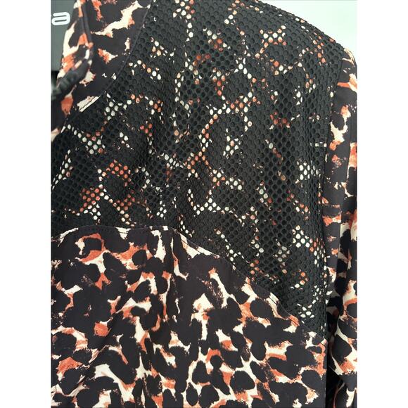 CHICO'S Zenergy Leopard Animal Print Jacket Plus Size 3 Full Zip NWT - Picture 3 of 9